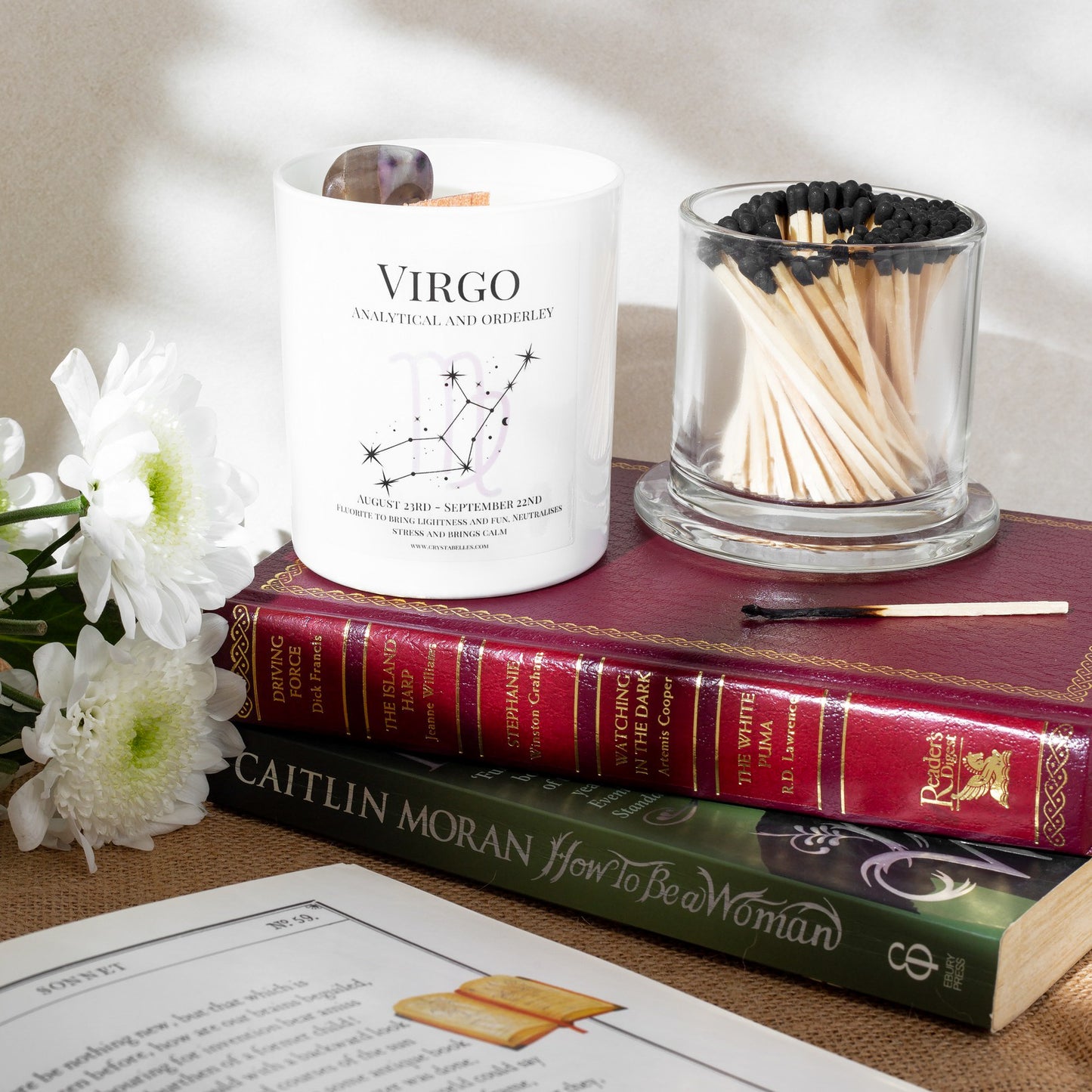 Virgo Zodiac Candle